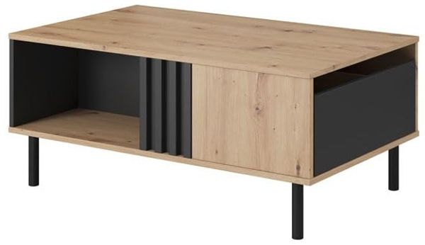Couchtisch Maidstone Wohnzimmertisch 100x60x43cm Sand Grange Eiche anthrazit