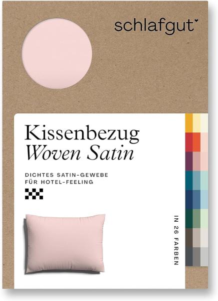 Schlafgut Woven Satin Bettwäsche|Kissenbezug einzeln 60x80 cm| purple-light