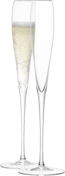 LSA International 100 ml Wein Grand Champagnerflöte, transparent (2 Stück)