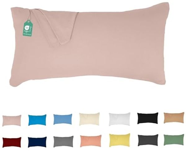 Livessa Kissenbezug 40x80 cm - Verdeckter Reißverschluss an der Langen Seite, Kopfkissenbezug aus%100 Baumwolle Jersey Stoff, Ultra weich und atmungsaktiv, Oeko-Tex Zertifiziert