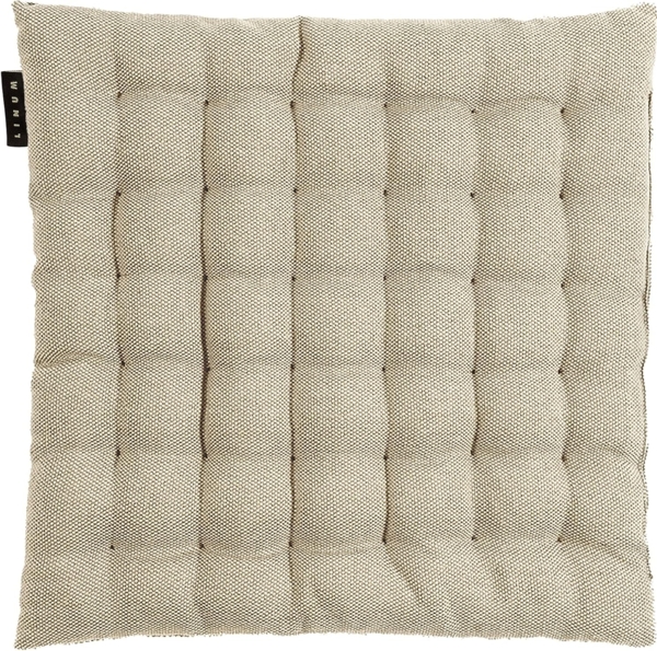LINUM PEPPER Elegantes Sitzkissen 40x40 cm, 100% Baumwolle, Maschinenwaschbar, Bronzebraun