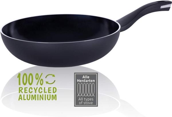 Berndes b. green Wokpfanne, Wok, Pfanne, Aluminium, Schwarz, 28 cm, 0005444328