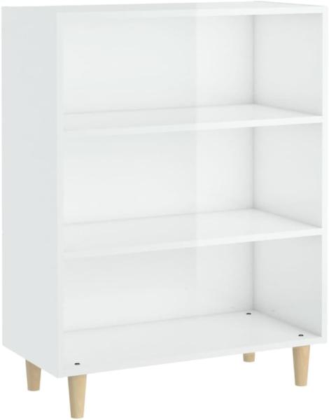 Sideboard Hochglanz-Weiß 69,5 x 32,5 x 90 cm Holzwerkstoff [812246]