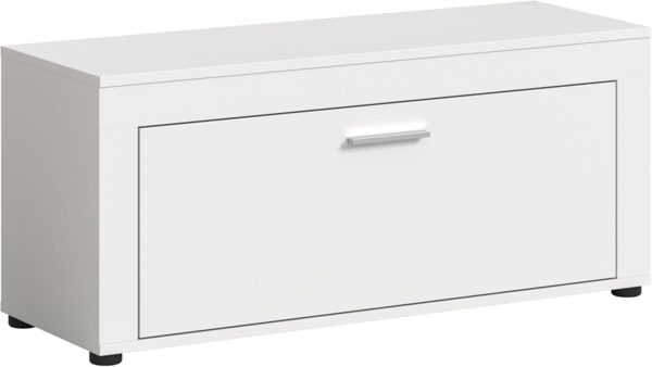 xonox. home Garderobe Jam X8BA9631 Sitzbank Bank in Weiß Nb, ca. 100 x 44 x 35 cm