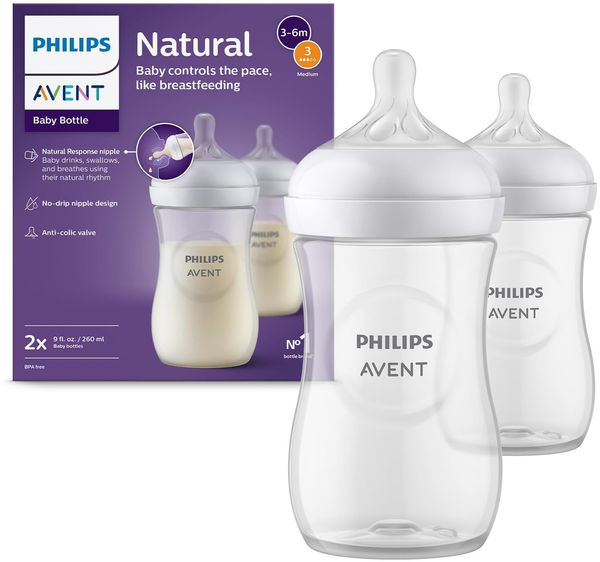 Philips Avent Natural Flasche - 260 ml - 2 Stück T