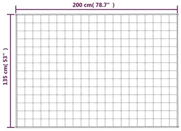 vidaXL Gewichtsdecke Stoff, 1x Gewichtsdecke, Blau, 135x200 cm, Stoff, 10 kg Bild 7