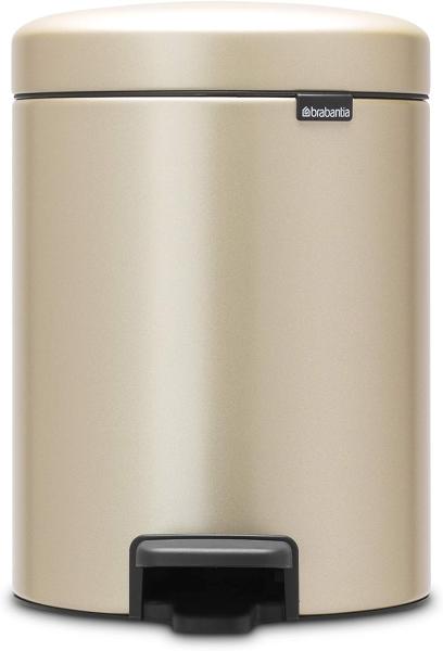 Brabantia 'NewIcon' Treteimer, Metallic Gold, 5 Liter