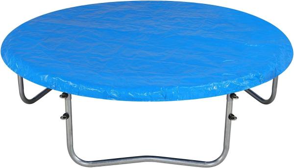 Monzana Trampolin Abdeckung reißfest UV-beständig Wetterschutzplane Trampolinschutz Abdeckplane Regenabdeckung 244cm - blau