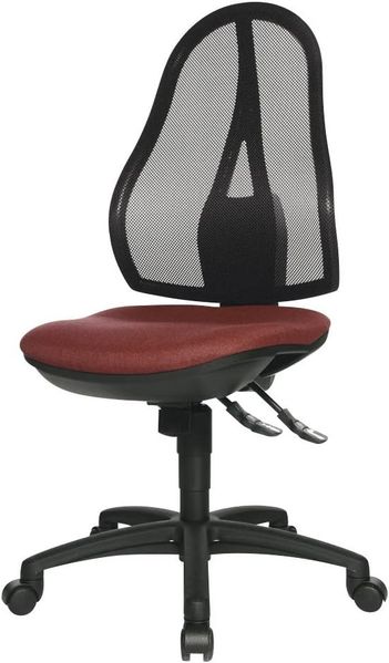 Topstar OP200G27 Open Point SY, Bürostuhl, Schreibtischstuhl, ergonomisch, Bezug bordeaux rot