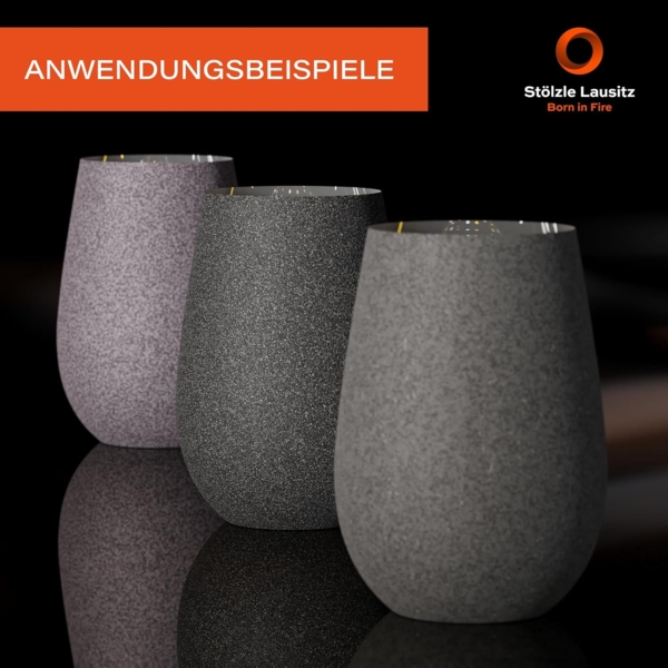 Stölzle Lausitz STONES Becher 465 ml kiesel 6er Set Bild 6