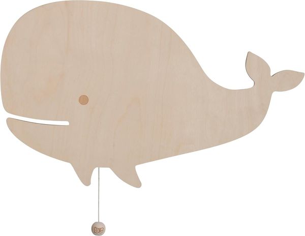 Baby's Only Wonder Wandlampe Whale Holz natur