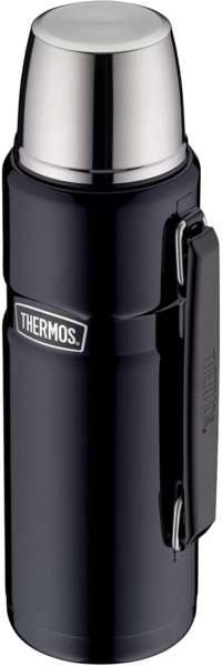 Thermos 4003. 256. 120 Isolierflasche Stainless King, 1,2 L, Edelstahl, blau