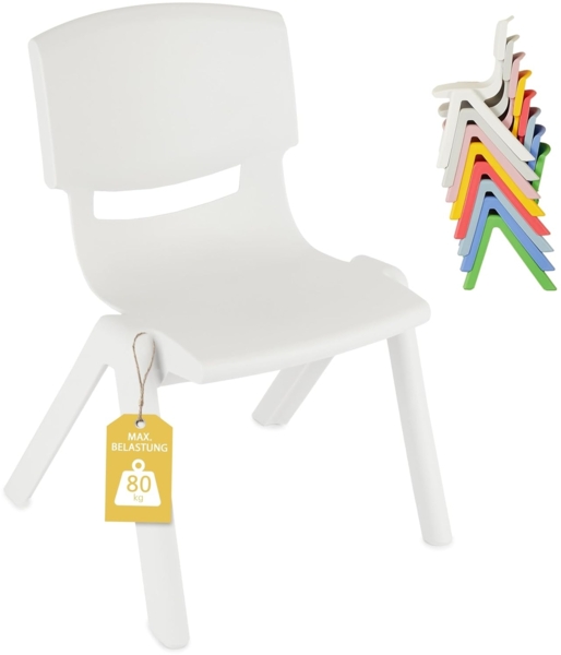 Kinderstuhl, aus recycelbarem Polypropylen, in weiß, von Bieco