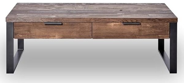 Jahnke Loop Coffee Couchtisch, Engineered Wood, Vintage Eiche, One Size