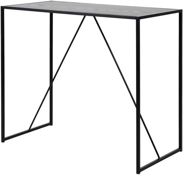 Selsey Bartisch, Holzoptik Dunkelgrau, 120 x 105 x 60