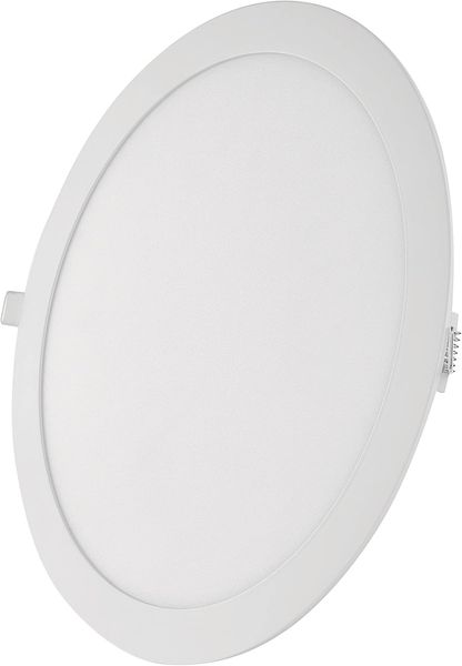 EMOS LED Panel 25 W, runde 2100 lm Einbauleuchte, Deckenleuchte in Weiß mit Durchmesser 30 cm, extra flach, Einbautiefe 2,1 cm, Lichtfarbe neutralweiß 4000 K, inkl. LED-Treiber