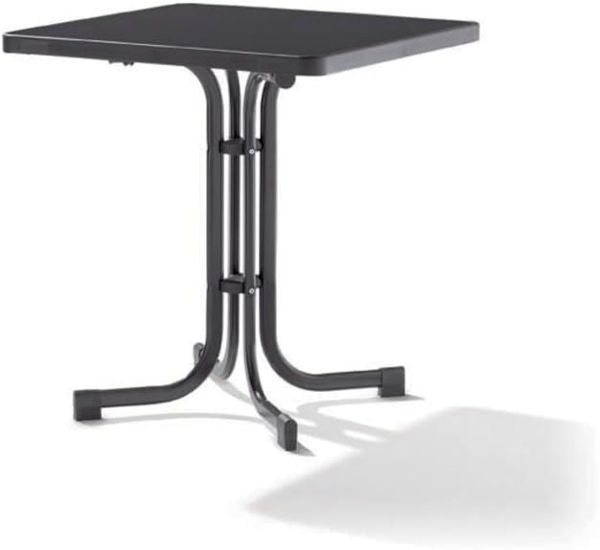 Sieger Boulevard-Klapptisch Boulevard-Klapptisch klappbar, Stahl Eisengrau 70 x 72 x 70 cm