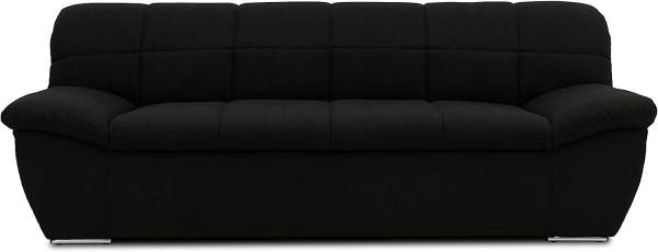 DOMO Collection Splash Sofa, 2-Sitzer Couch - Garnitur - 211 x 96 x 76 cm, 2er Polster schwarz