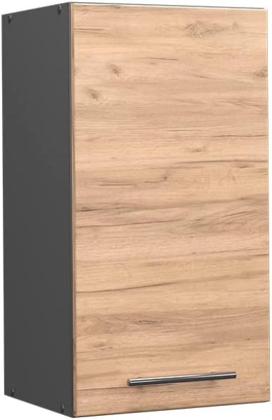 Vicco Küchenschrank Küchenmöbel Küchenzeile Fame-Line modern Küche Einbauküche Blende Unterschrank Hochschrank Hängeschrank (Anthrazit-Goldkraft, Hängeschrank 40 cm)