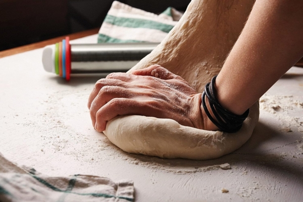 Coradoma Backmatte Backmatte 60x40 cm mit Teigroller Silikonmatte Backunterlage Teigmatte, Silikon Bild 8