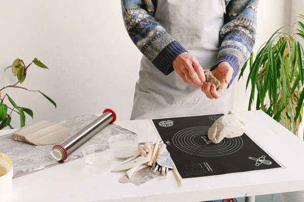 Coradoma Backmatte Backmatte 60x40 cm mit Teigroller Silikonmatte Backunterlage Teigmatte, Silikon Bild 6