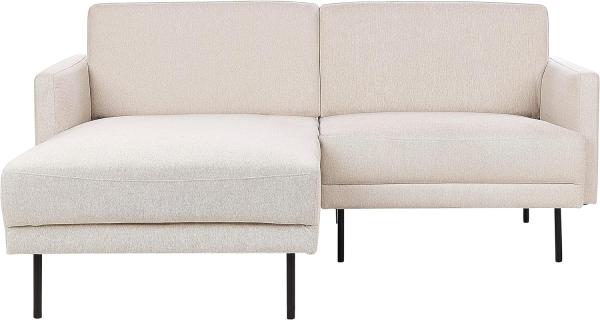 Rechtsseitiges Ecksofa BREDA Helles Beige Stoff Rechtsseitig