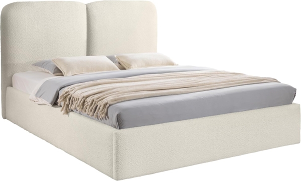 Polsterbett Hatera (Farbe: Coral 15, Größe: 140 x 200)