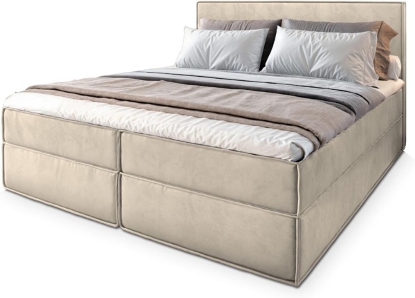 Masseno Boxbett PELLIO 180x200 cm mit Bonell Matratze und Topper