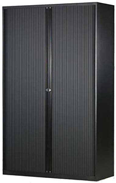 Bisley 'EuroTambour' Rollladenschrank, 56,3 cm, Schwarz, 4 Einlegeböden