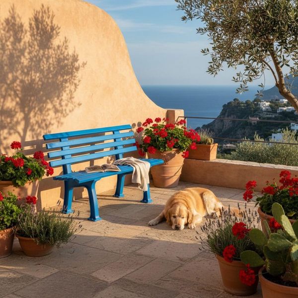 PROREGAL® Gartenbank Gartenbank Antigua, 2-Sitzer, Weiß, HxBxT 74x120x54cm, Kunststoff