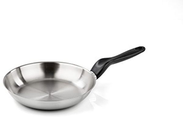 Barazzoni 278109032. All-Purpose Pan Round Frying Pan – Frying Pans (Round, All-Purpose Pan, Black, Stainless Steel, Stainless Steel, Claudio Bellini, die inoxidabili)