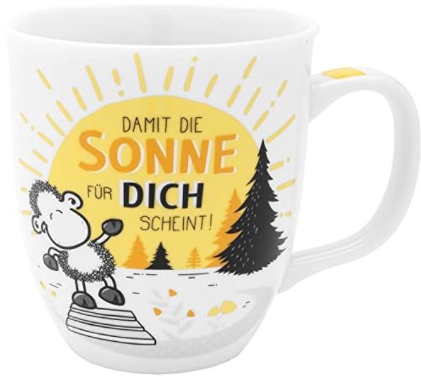Tasse Kaffetasse Kaffeebecher Teetasse 40cl Sheepworld Motiv Sonne 47547