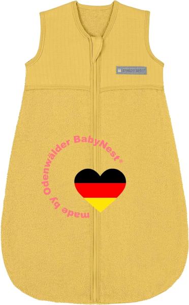 Odenwälder Frottee Sommer-Schlafsack Mustard 110 cm