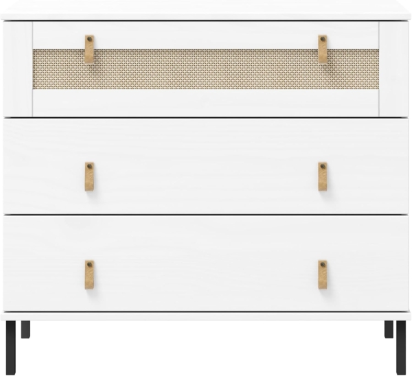 Woodroom Sideboard Valenica, Kiefer massiv lackiert, BxHXT 90x80x40 cm