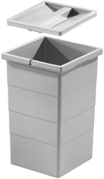 Hailo Inneneimer 1076099 mit Deckel 15 Liter 226x233x350 mm 2 Henkel