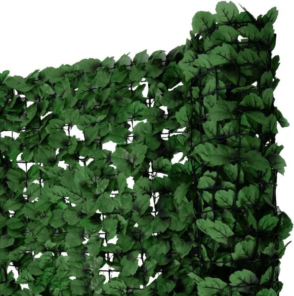 Balkonsichtschutz N77, Sichtschutz Windschutz Verkleidung für Balkon Terrasse Zaun ~ 300x100cm Blatt dunkel Bild 9