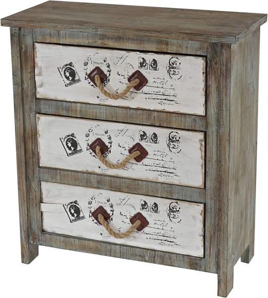 Kommode 'Almada' ,Shabby-Look, Vintage, 80x72x33cm