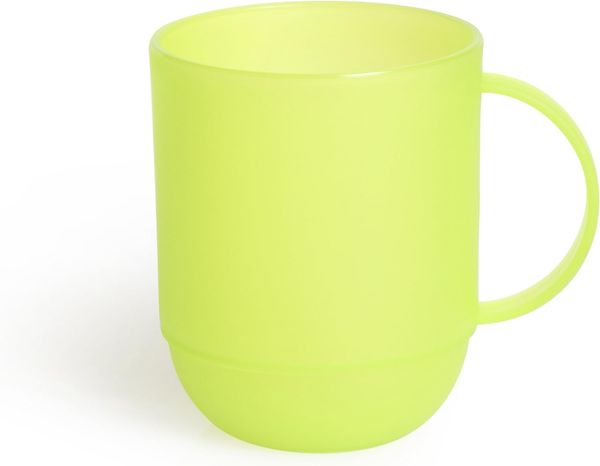Excelsa Rainbow Mug 0. 35 Liter, Kunststoff, Grün, 8 x 10 x 8 cm