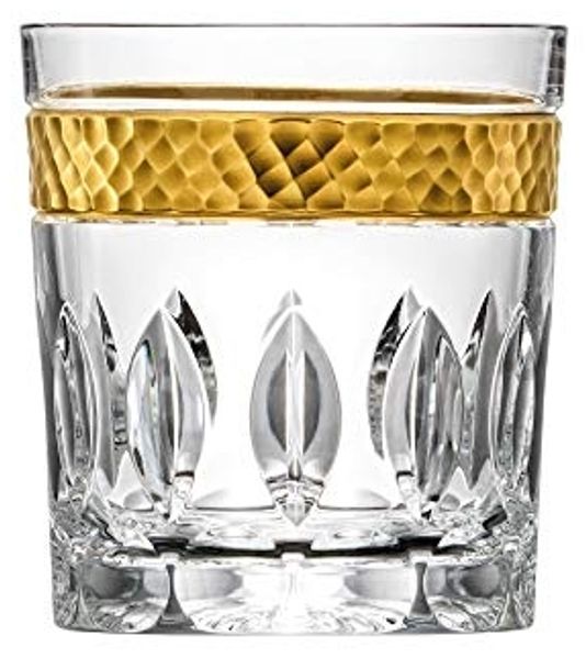 Whiskyglas Kristallglas Bloom Gold (9 cm)