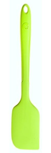 Teigschaber Vollsilikon groß, grün, Länge: 29,7 cm