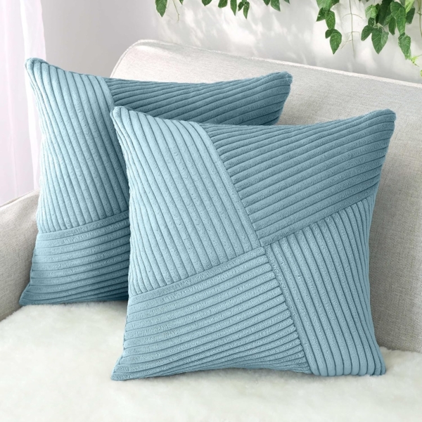 Amilian Kissenbezüge - 2er Set Kissenhüllen - Kissenbezug - Zierkissenbezüge, (2 Stück), 40x40 cm, Kissenhülle für Sofakissen, Dekokissen, Zierkissen, Kissen,