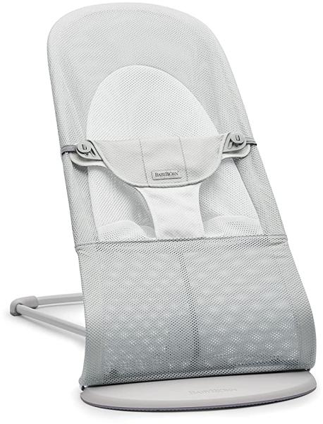 BabyBjörn Balance Soft Wippe Mesh Silver / Weiß Grau hell