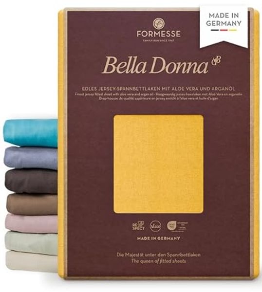 Formesse Bella-Donna Jersey Spannbettlaken|200x220 - 200x240 cm| goldgelb
