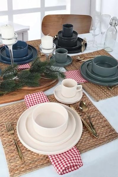 Hermia Concept Teller-Set 100% CERAMIC STONEWARE M1617 (20-tlg)