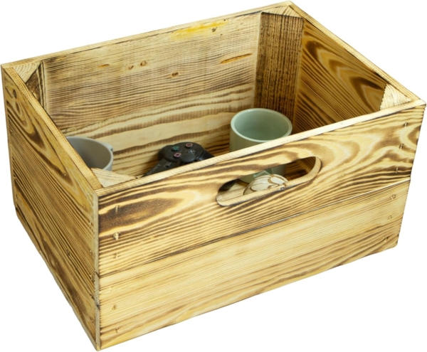 Kistenkolli Altes Land Allzweckkiste Holzkiste in geflammt kleine Einschubkiste Schublade passend für Billy (Spar-Set)