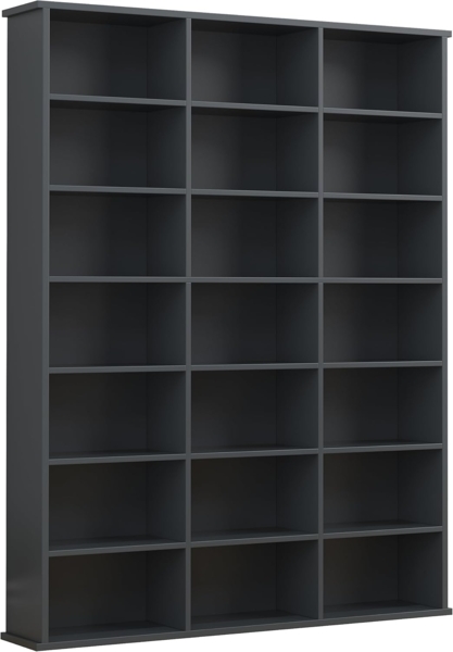 VCM Standregal Megosa 919162 Anthrazit H. 136 x B. 105 x T. 19 cm Bild 5