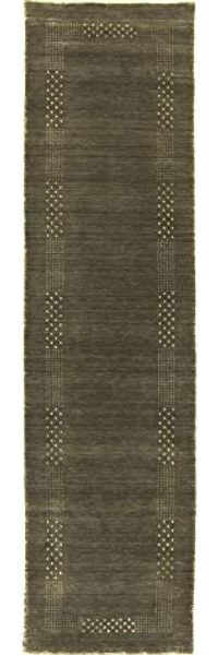 Gabbeh Teppich - Loribaft Indus »Nova« 300 x 80 cm - grau - läufer