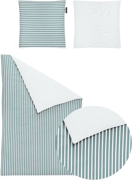 Irisette Mako-Satin Bettwäsche Set Kinder Nora-Kids 8255 jade 100x135 cm + 1 x Kissenbezug 80x80 cm