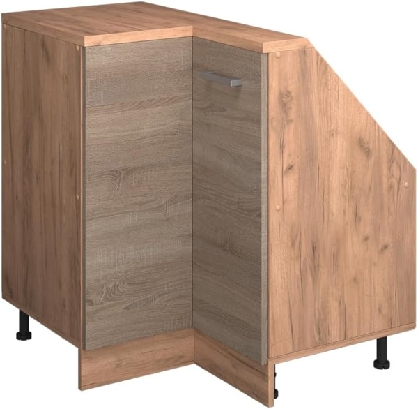 Dachschrägenschrank Eckschrank Rion Sonoma/Goldkraft Eiche 75.6 x 81.6 cm mit 1 Tür Vicco