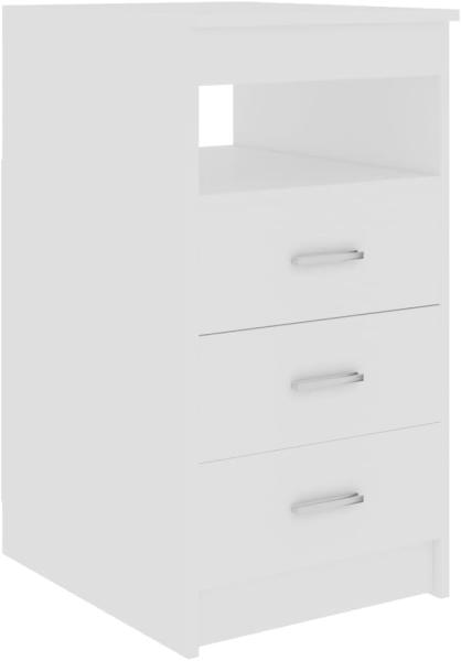 vidaXL Sideboard mit Schubladen Weiß 40x50x76 cm Holzwerkstoff 801805